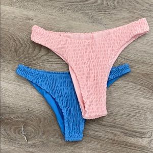 Scrunchie bathing suit bottoms